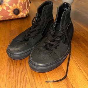 Black high top vans